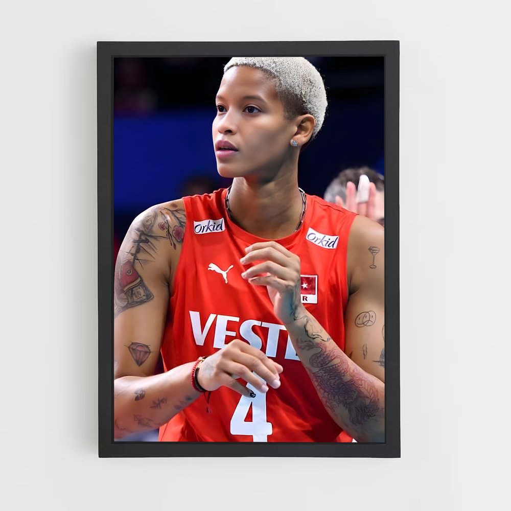 Poster Dunk de Tatouage – affiche Volleyball (vue 2)